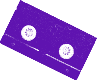 Image of a purple VHS tape